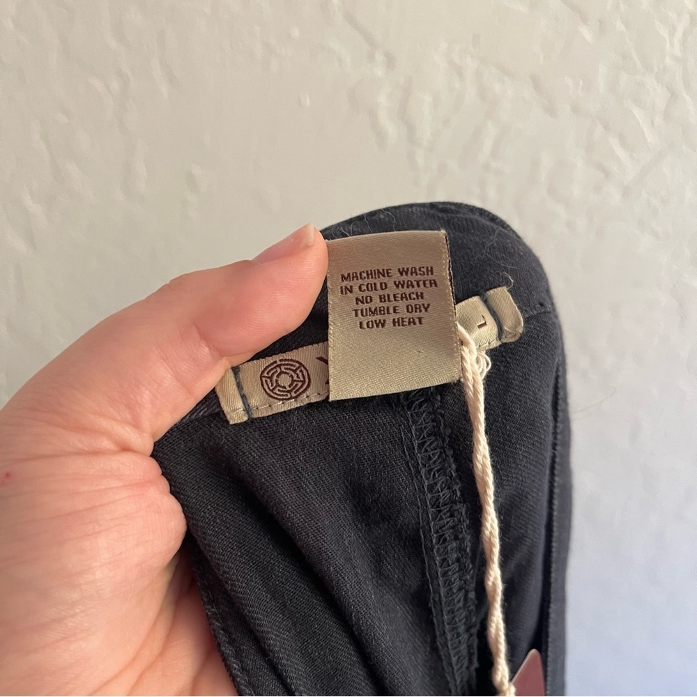 NWT XCVI Dark Blue Lightweight Cuffed Pants Linen Blend Women's Size Large - Picture 11 of 11